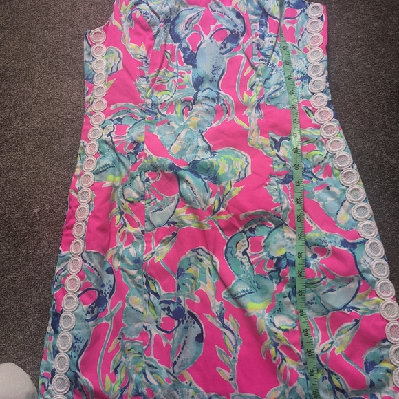 LILLY PULITZER Lobsters In Love Mila Shift summer Dress USA 6 UK 10 - Picture 10 of 11